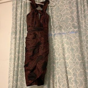 Beautiful Burberry black dress, with unique patterns.
